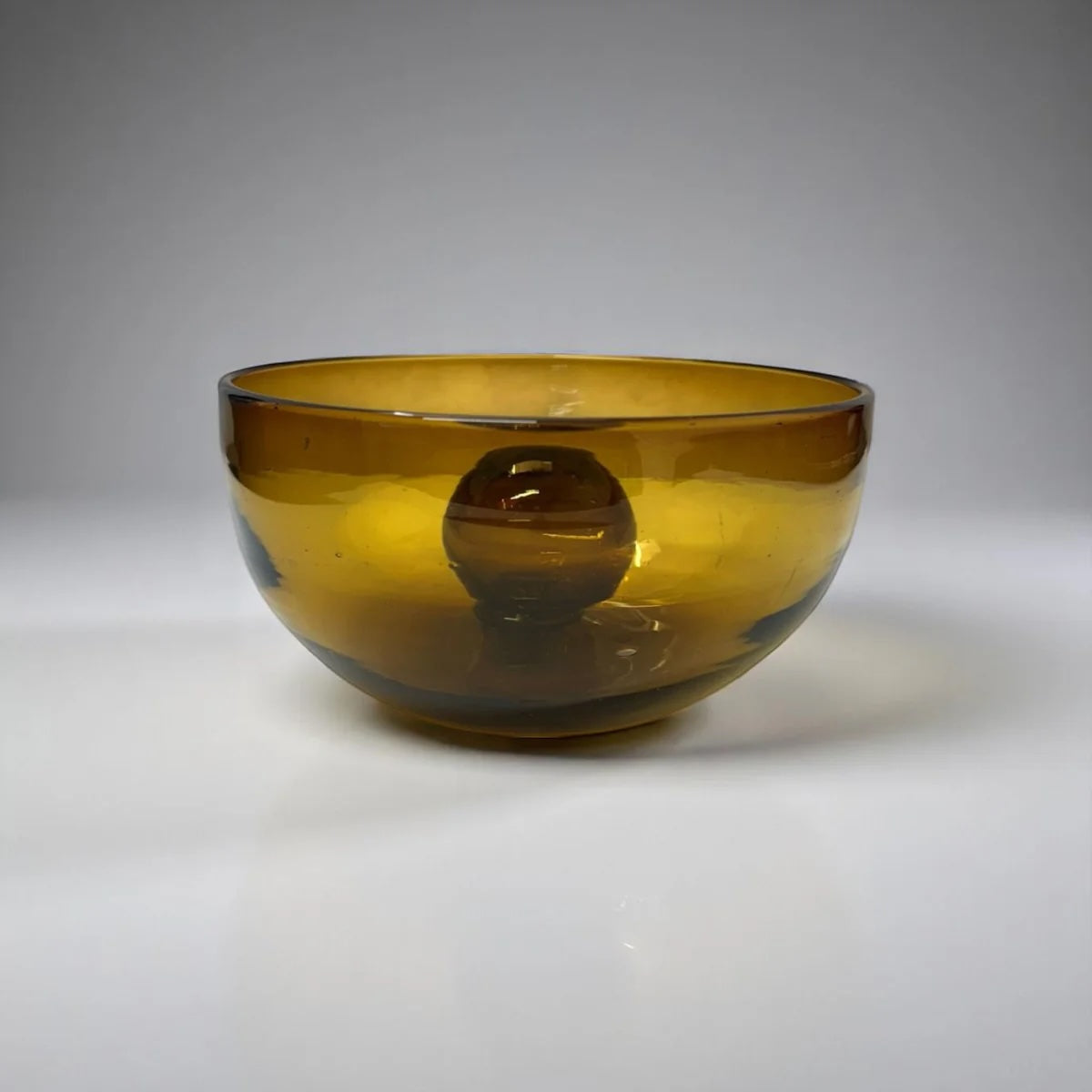 Tres Palos Amber Bowl | Artisanal Glasswork Decor