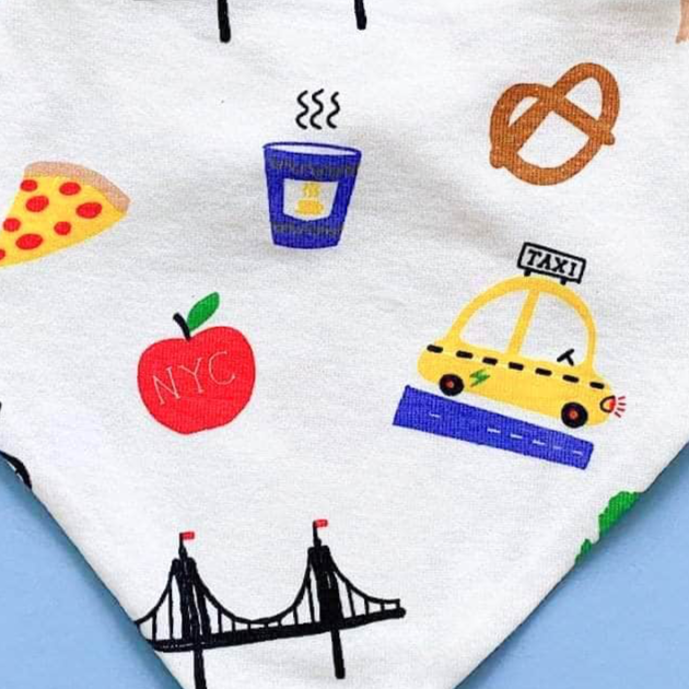 NYC Print Baby Bib - Sumiye Co