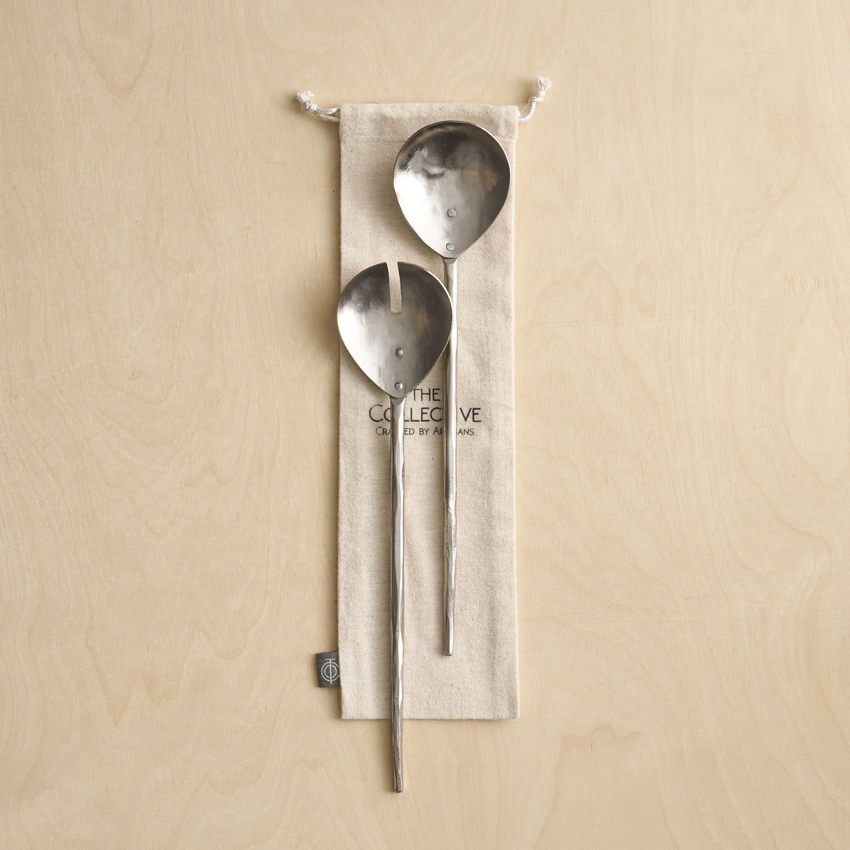 Forge Pewter Salad Servers - Set of 2 - Sumiye Co