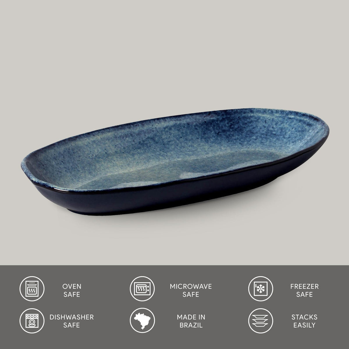 Deep Oval Platter Set of 4