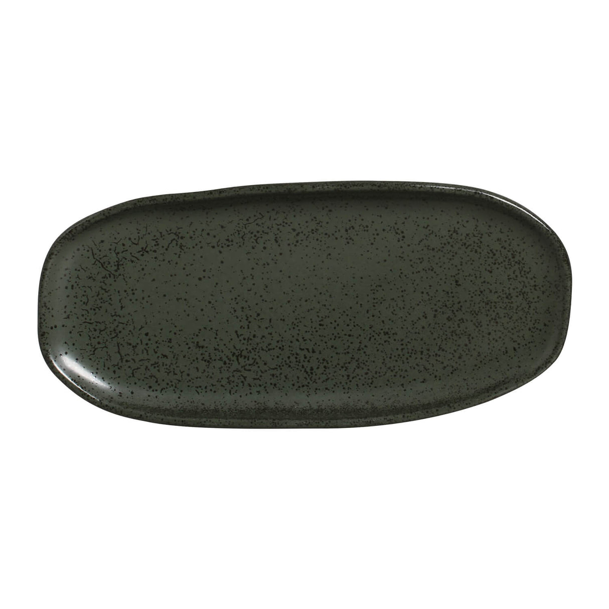 Shallow Organic Oval Platter Small Set of 4