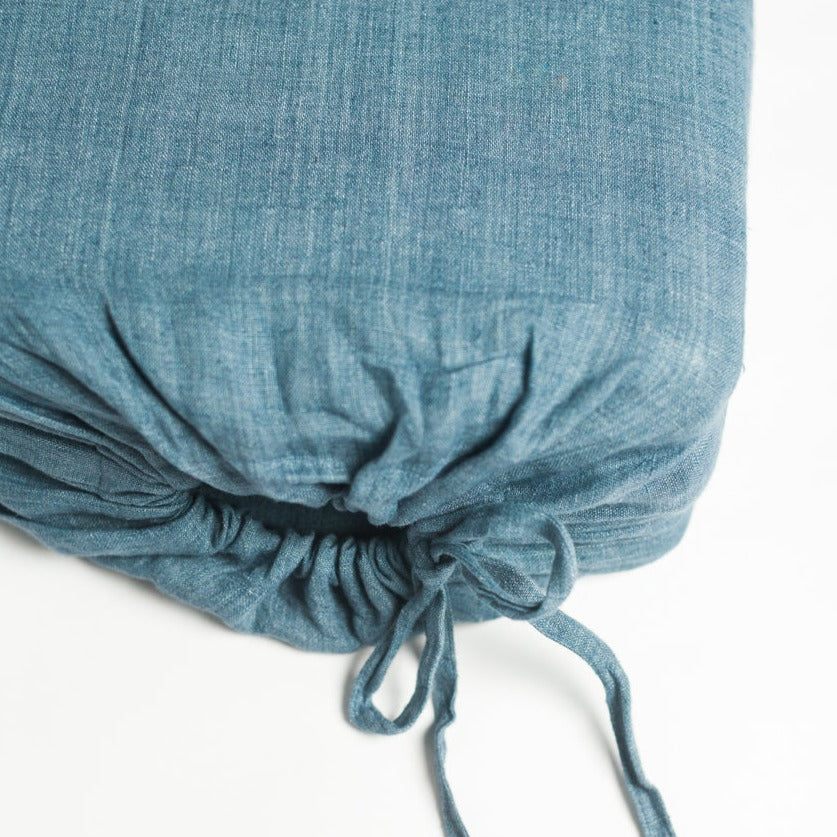 Linen Duvet Cover Set - Denim Blue - Sumiye Co