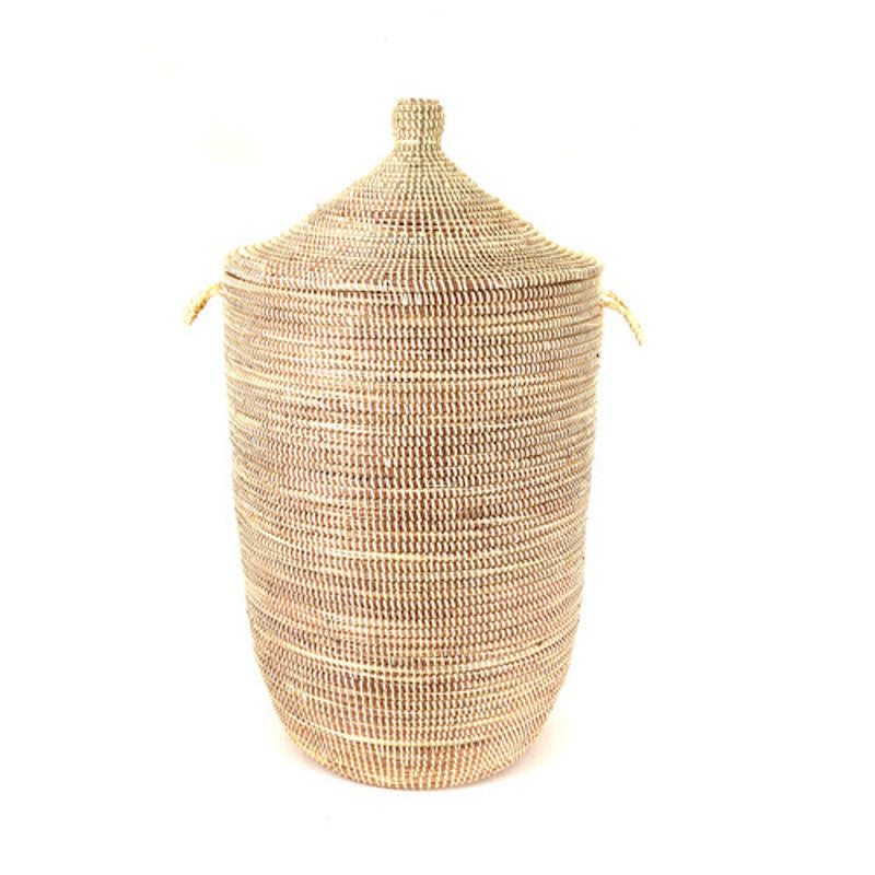 Dou Lid Storage Basket Monochrome Natural Large - Sumiye Co