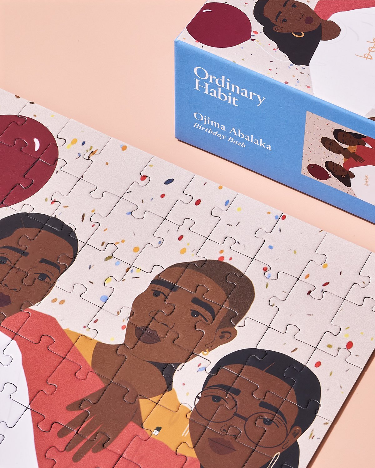 Birthday Bash 100 Piece Puzzle | Artist Ojima Abalaka - Sumiye Co