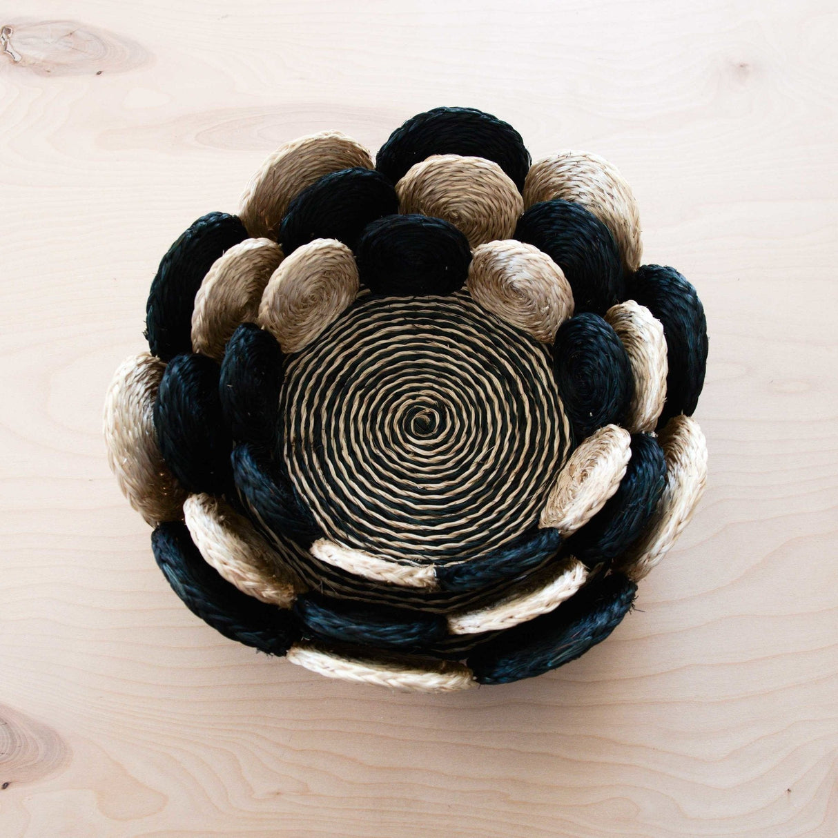 - Black and White Abaca Fruit Basket - Tabletop Basket, set of 3 | LIKHA - LIKHÂ