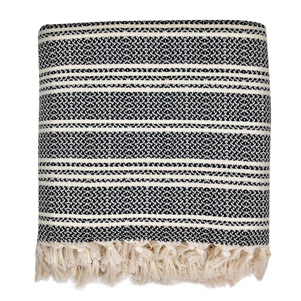 Woven Stripe Turkish Throw by SLATE + SALT - Sumiye Co