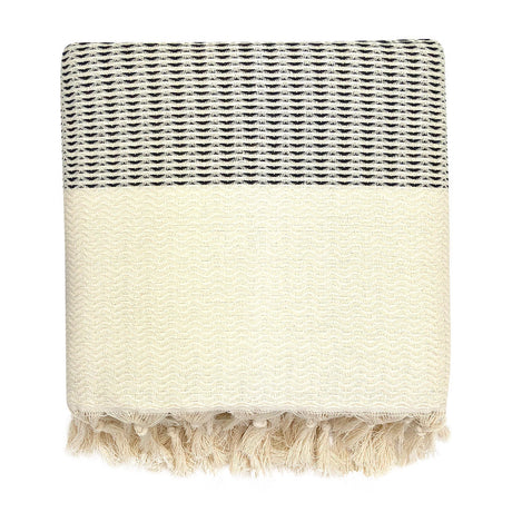 Plush Wavy Turkish Throw by SLATE + SALT - Sumiye Co