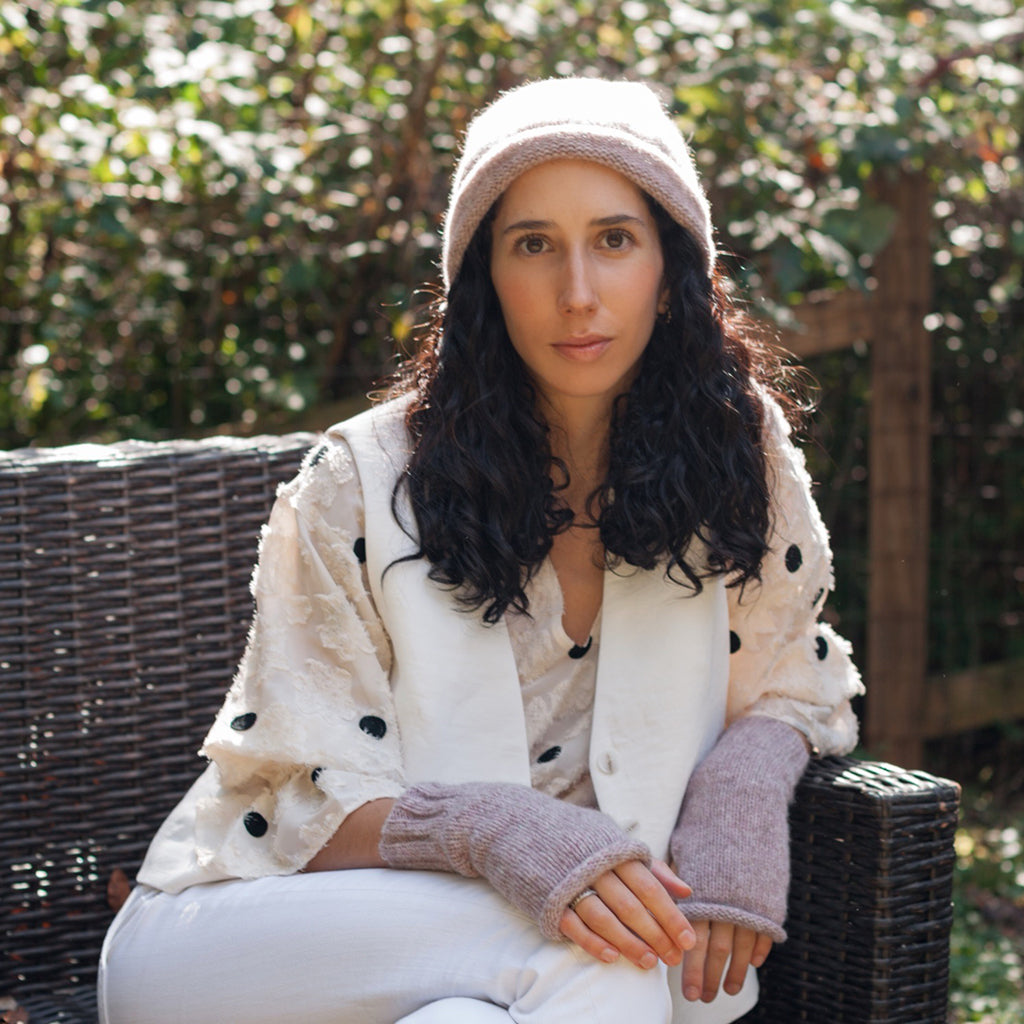 Blush Essential Knit Alpaca Beanie by SLATE + SALT - Sumiye Co