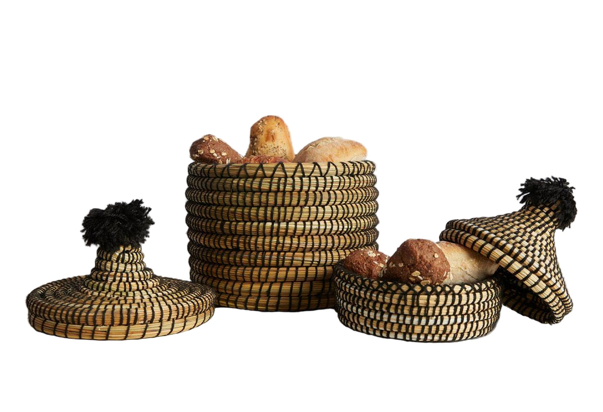 Moroccan Bread Basket - Set of 2 - Sumiye Co