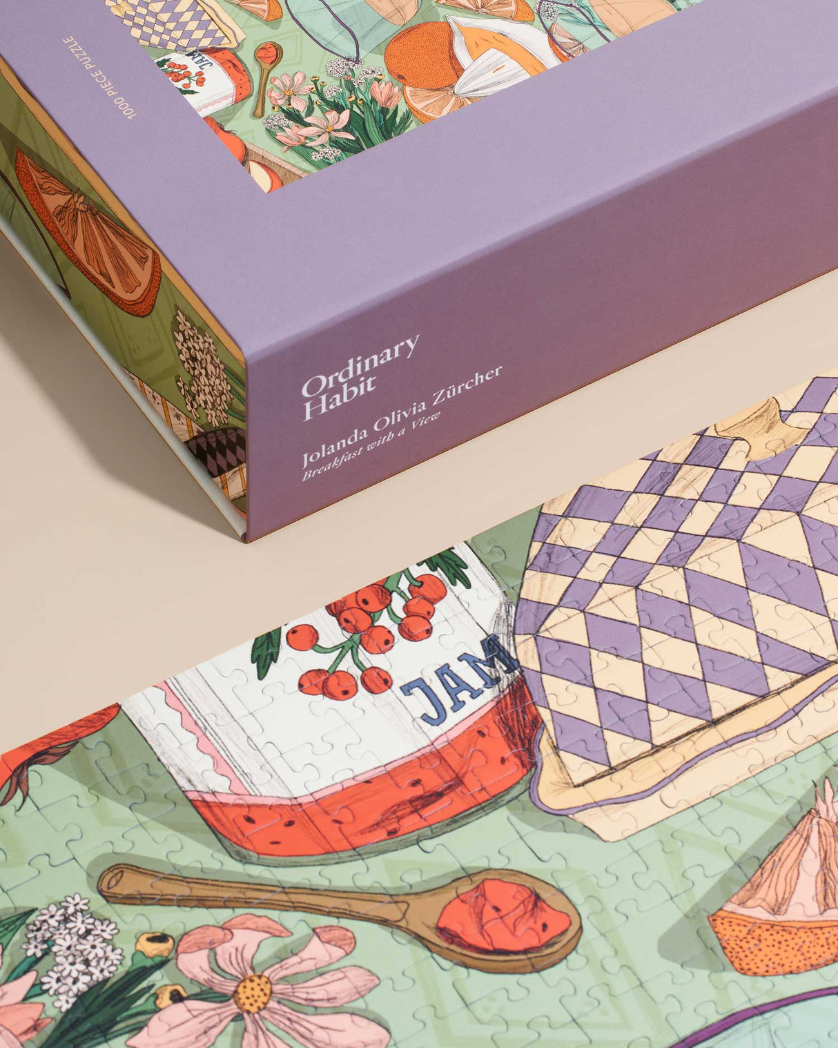 Breakfast with a View 1000 Piece Puzzle | Artist Jolanda Olivia Zürcher - Sumiye Co