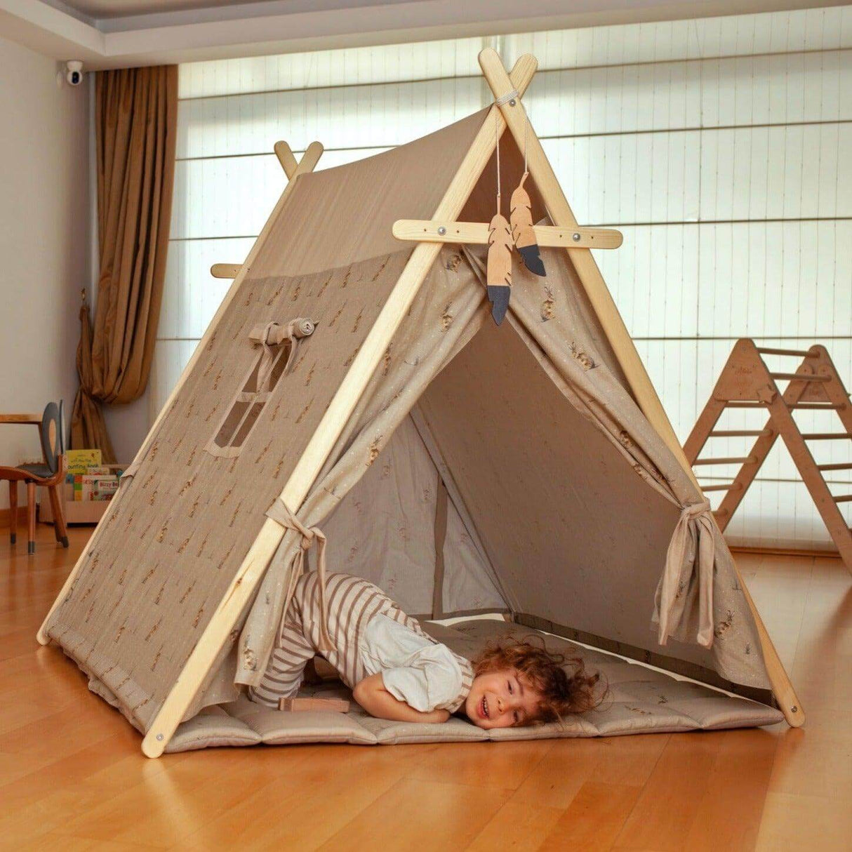 Bunny Play Tent & Play Mat | Indoor Teepee for Kids-0