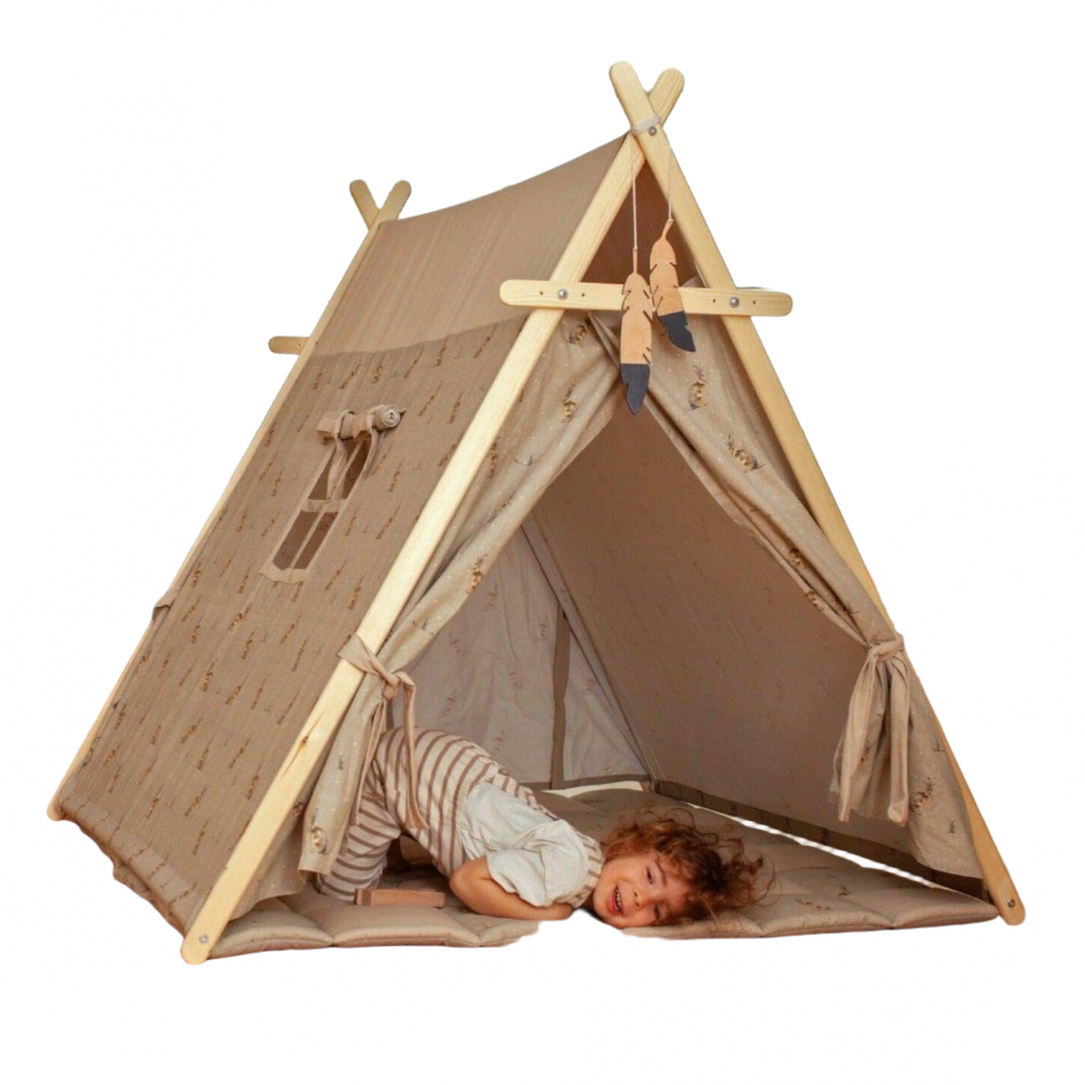 Bunny Play Tent & Play Mat | Indoor Teepee for Kids - Sumiye Co