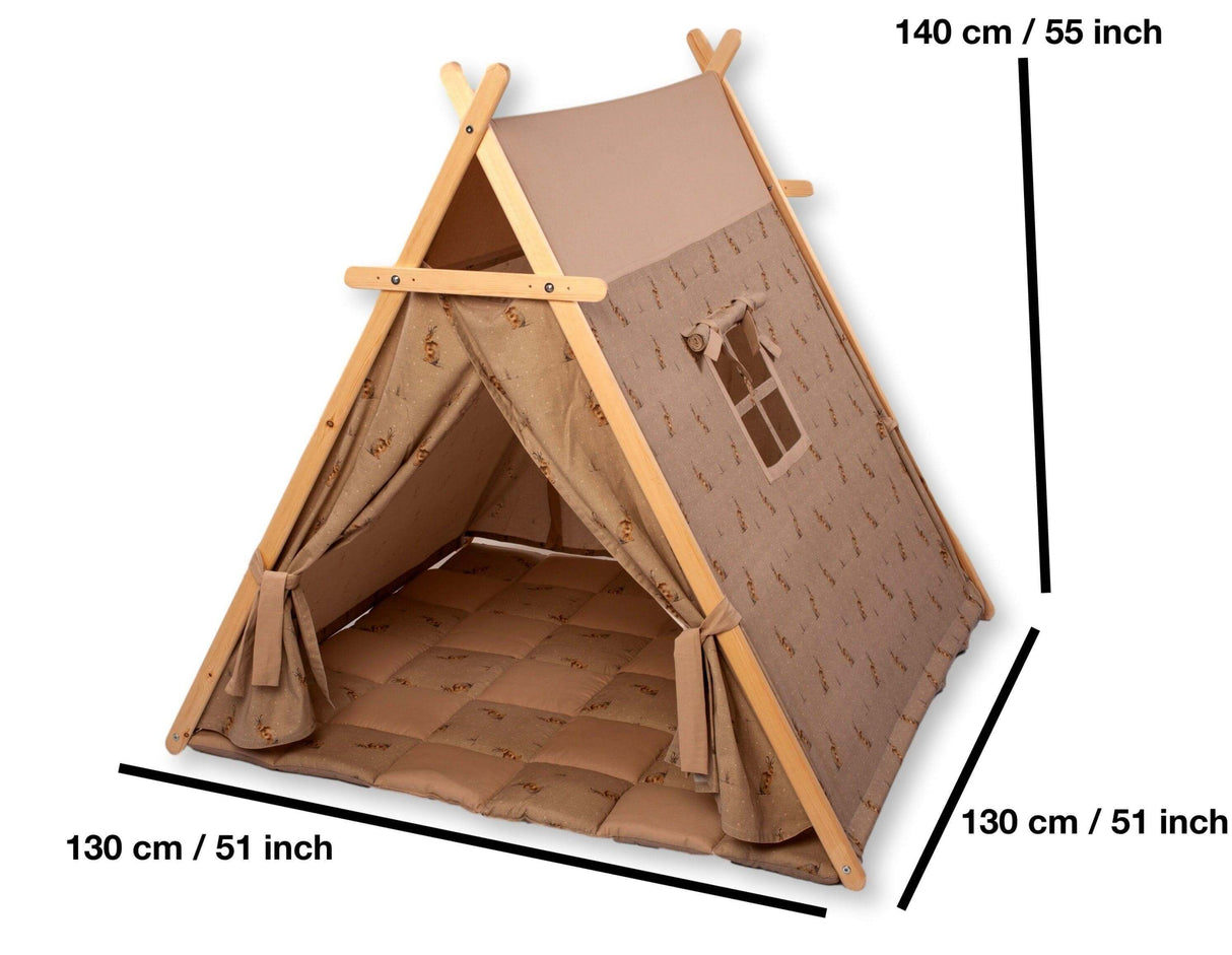 Bunny Play Tent & Play Mat | Indoor Teepee for Kids-2