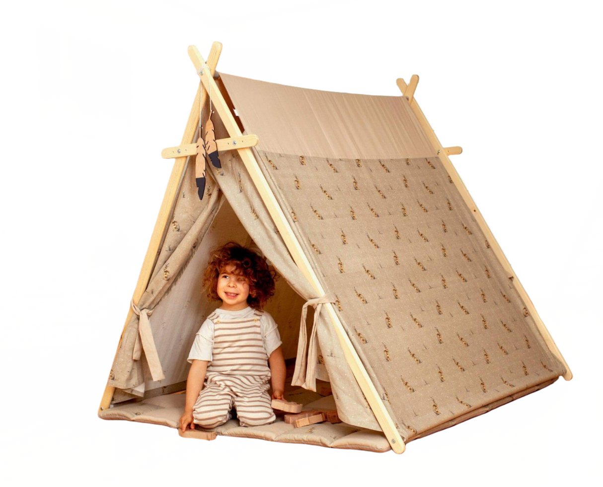 Bunny Play Tent & Play Mat | Indoor Teepee for Kids - Sumiye Co