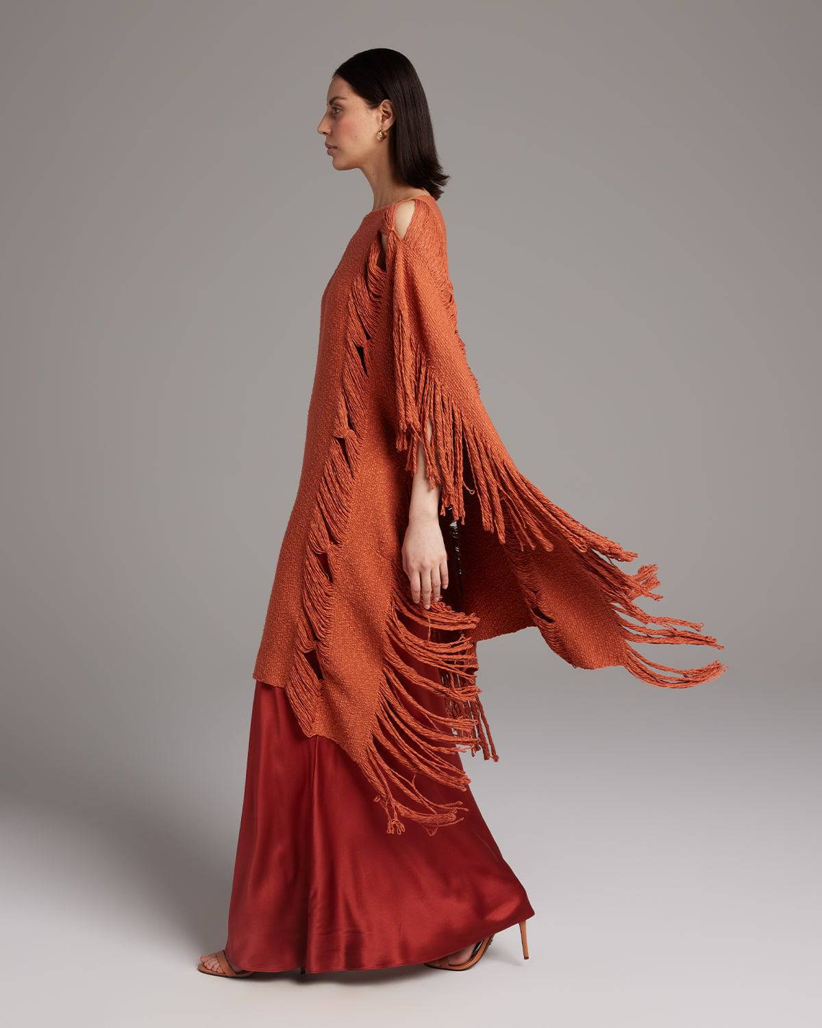 Lace Fringe Manta - Sumiye Co