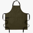 The Essential Apron - Olive Green Black Straps - Sumiye Co
