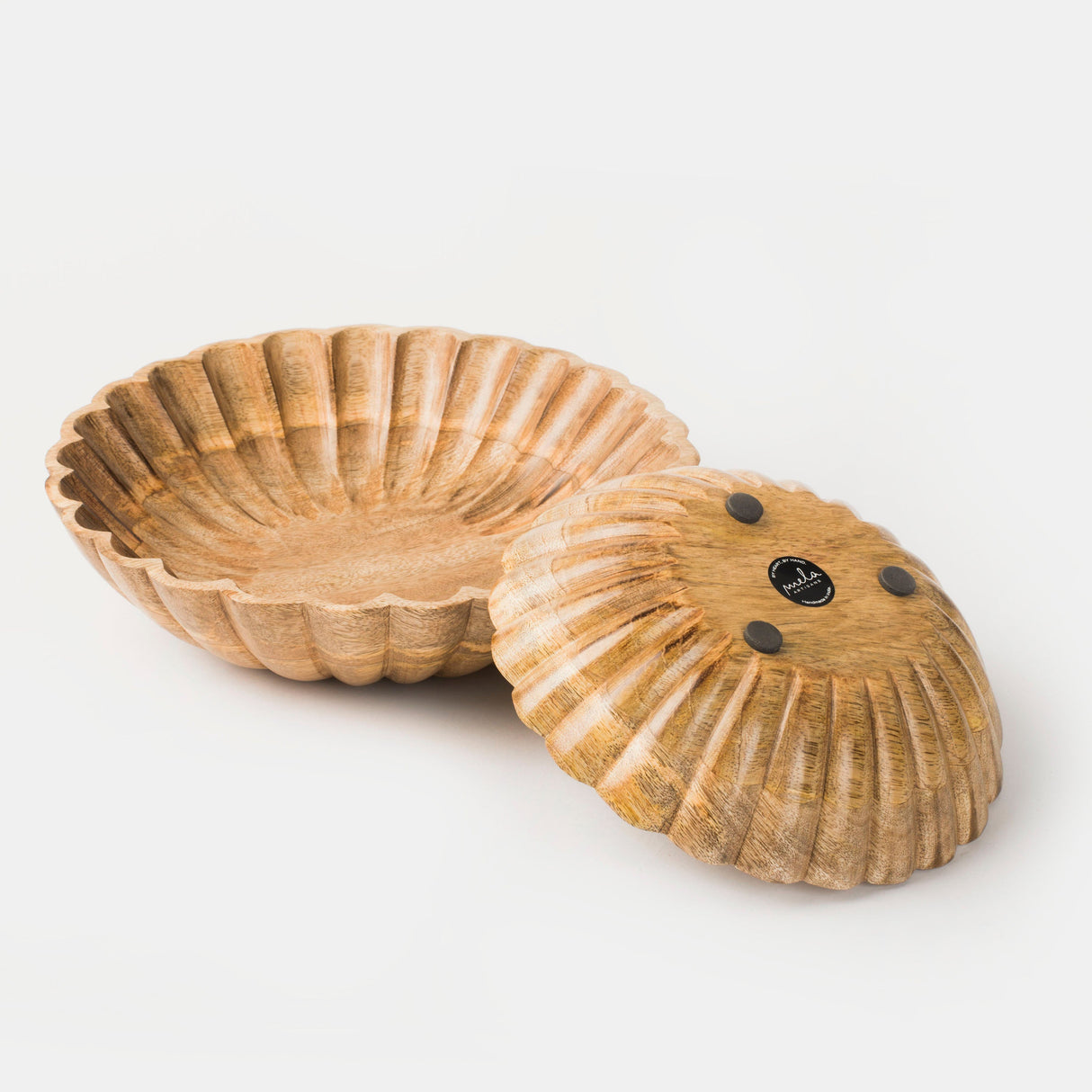 Scallop Serenity Bowls - Natural - Sumiye Co