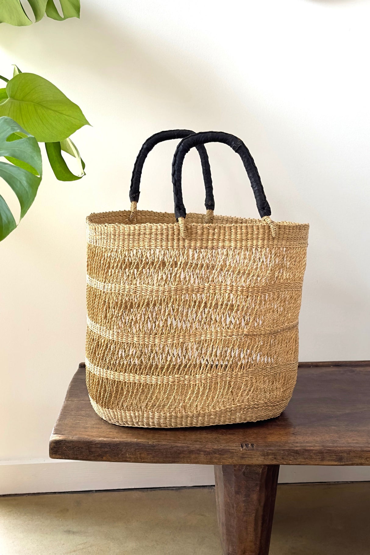 String Basket Tote - Natural