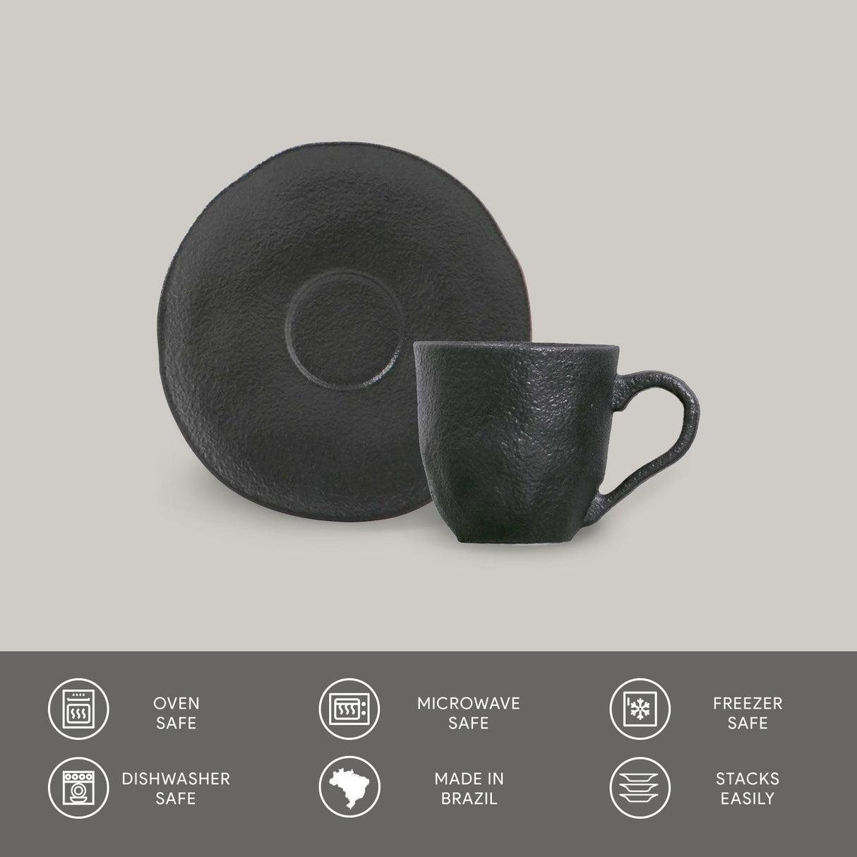 Coffee Cup & Saucer Set of 6