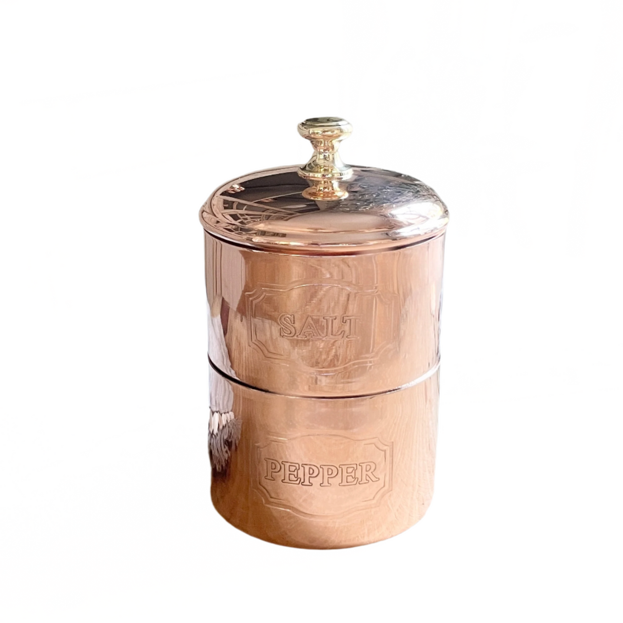Copper Salt & Pepper Cellar | Vintage French Inspired - Sumiye Co