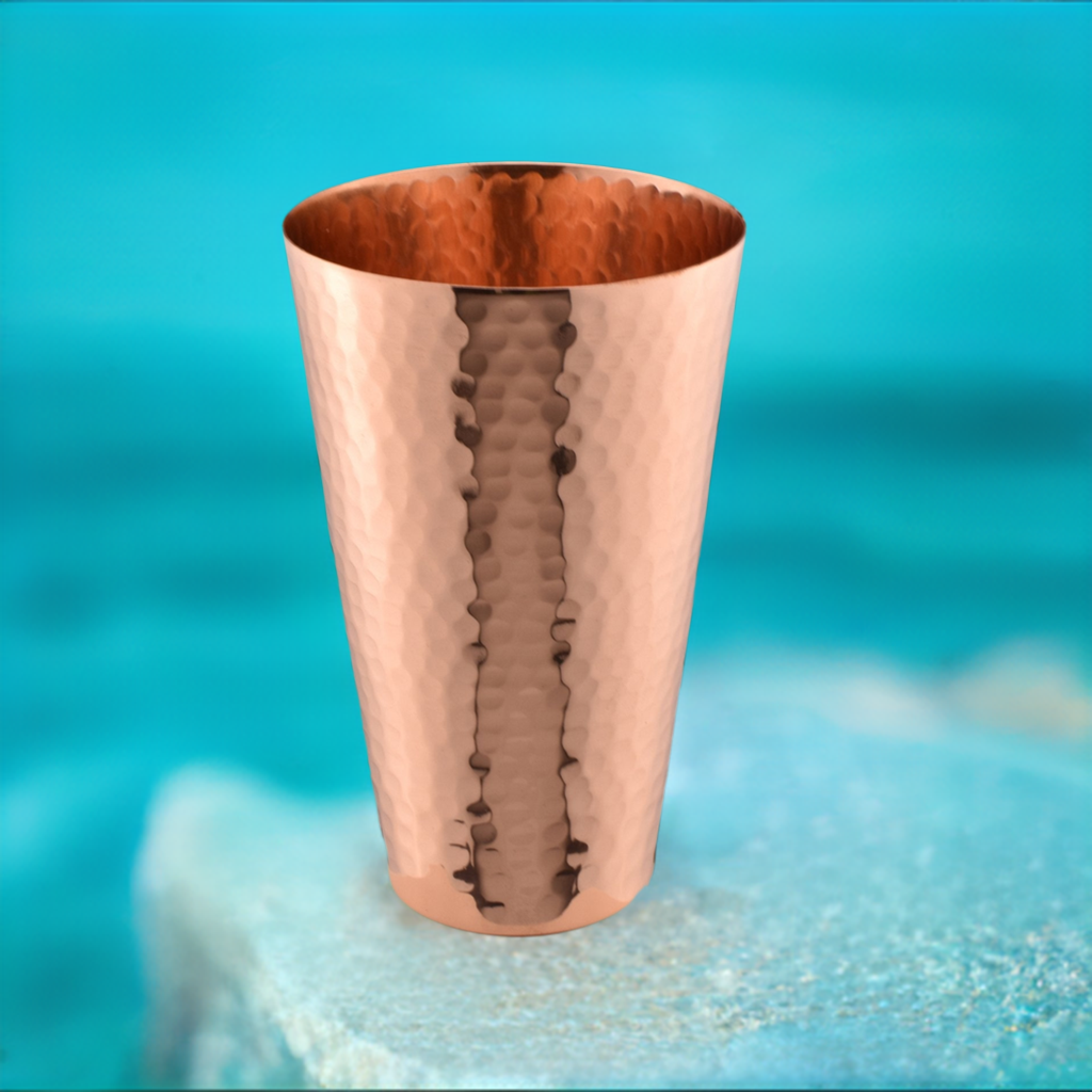 Hammered Copper Ice Tea Tumbler - Sumiye Co