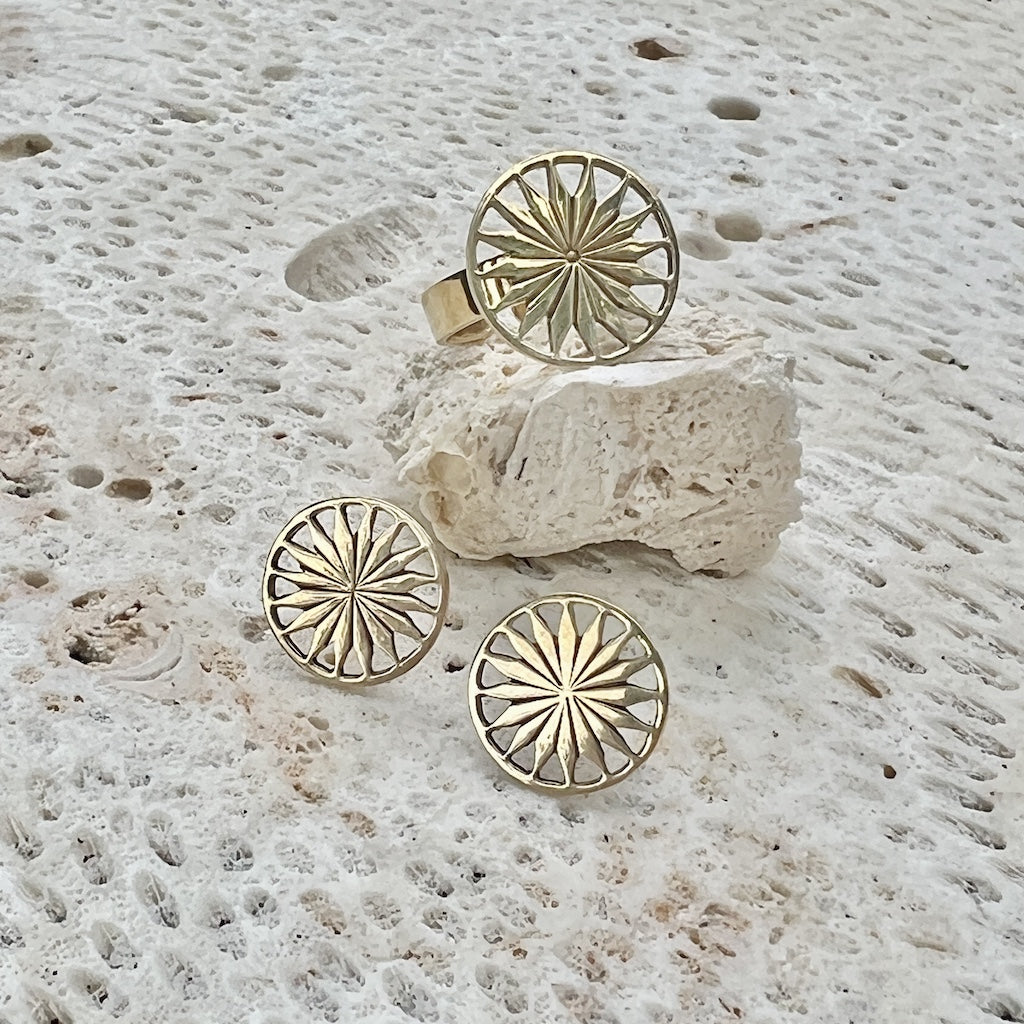 Cambodian Sunshine Stud Earrings-2