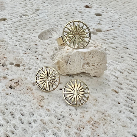 Cambodian Sunshine Stud Earrings-2
