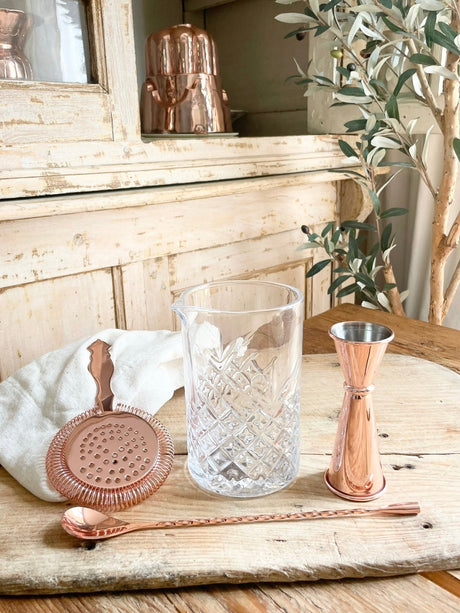 Copper & Glass Barware Set | Vintage Inspired - Sumiye Co