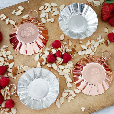 Copper Tartlet Moulds (Set of 4) | Vintage French Inspired - Sumiye Co