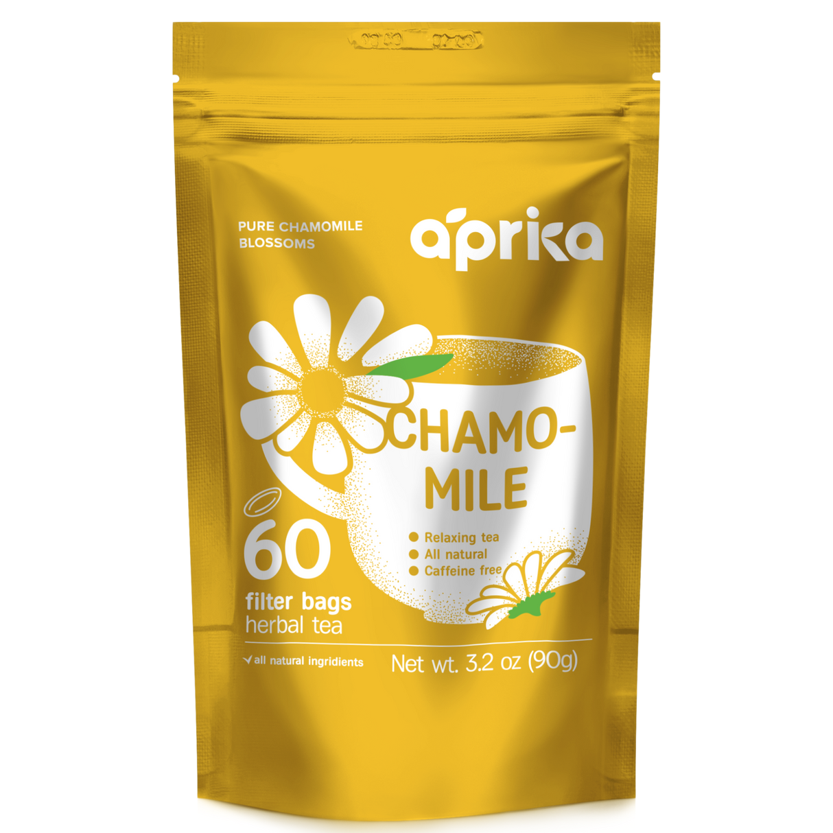 100% Pure Chamomile Herbal Tea, 60 bags - Sumiye Co
