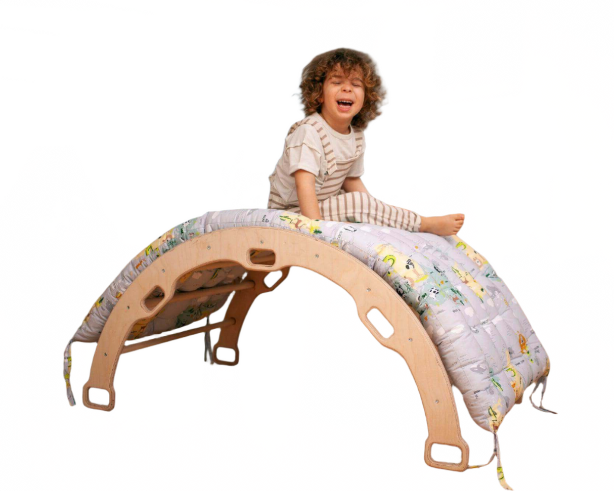 XL Climbing Arch/Rocker & Map Pattern Cushion Set - Sumiye Co