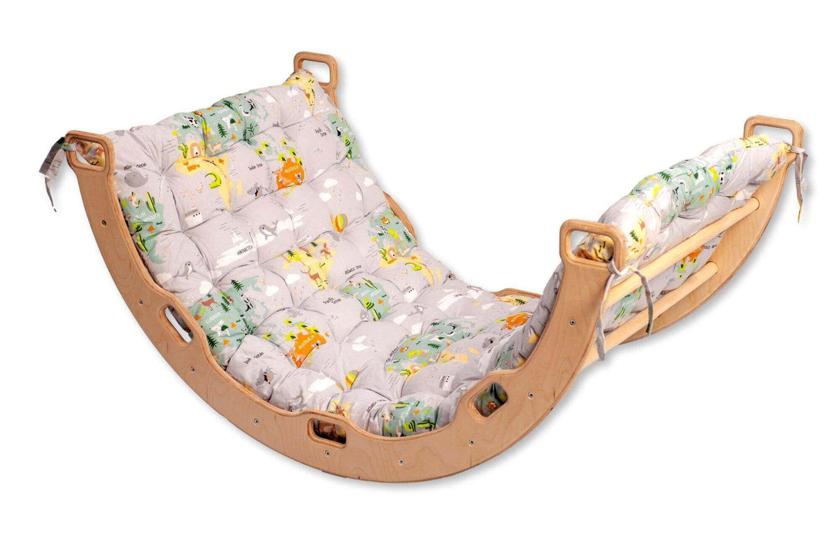 XL Climbing Arch/Rocker & Map Pattern Cushion Set-2