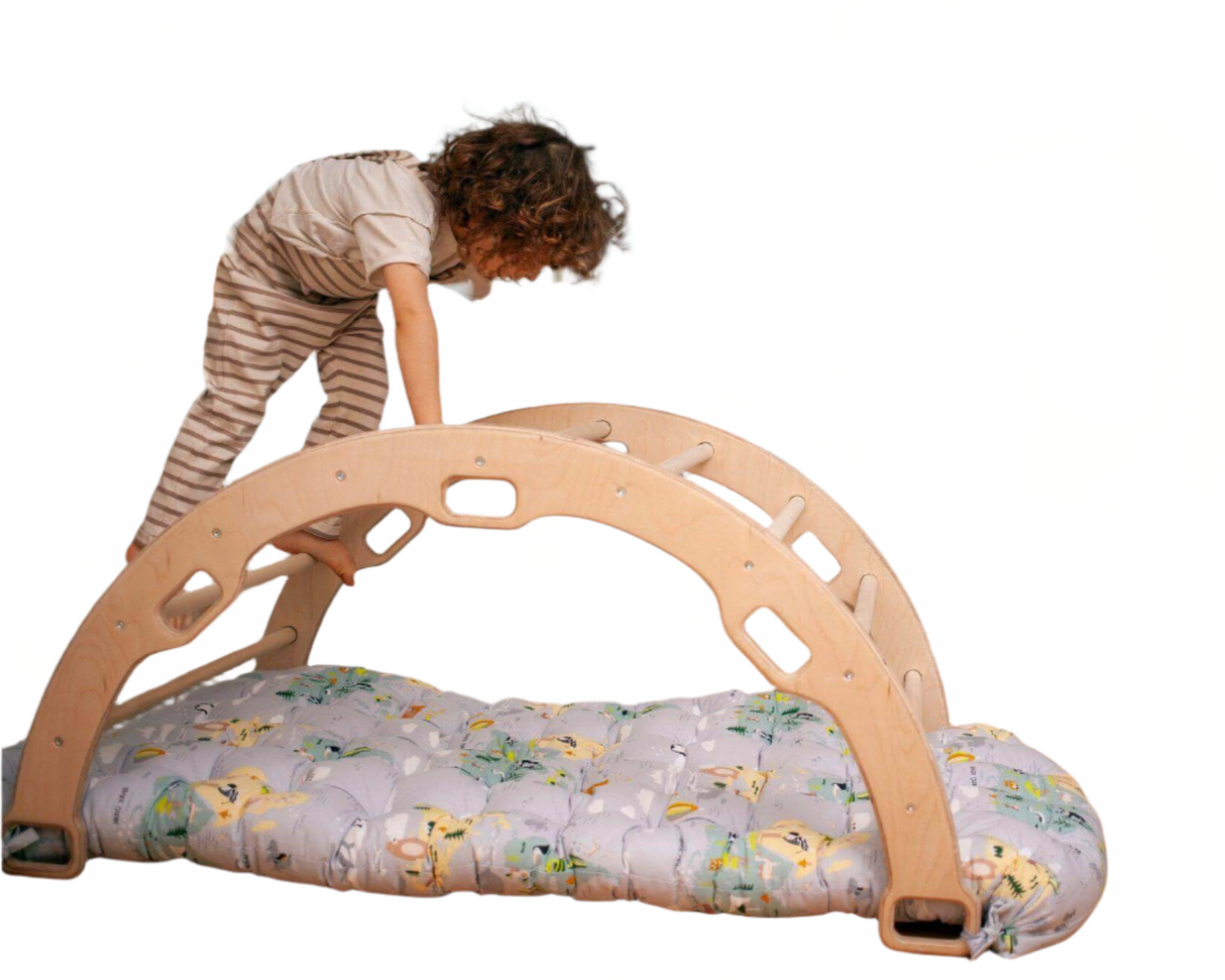 XL Climbing Arch/Rocker & Map Pattern Cushion Set - Sumiye Co