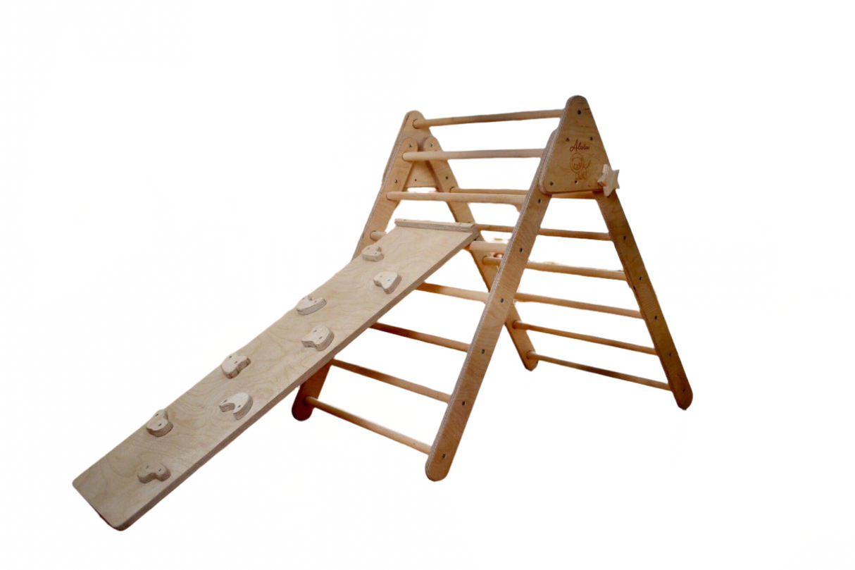Climbing Triangle with Ramp | Foldable Montessori Climbing Set - Sumiye Co