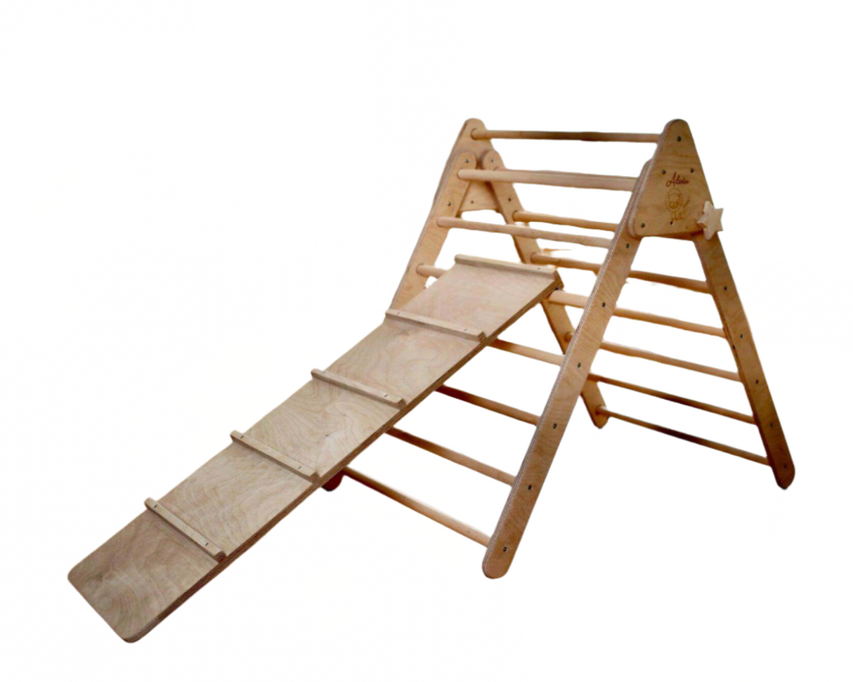 Climbing Triangle with Ramp | Foldable Montessori Climbing Set - Sumiye Co