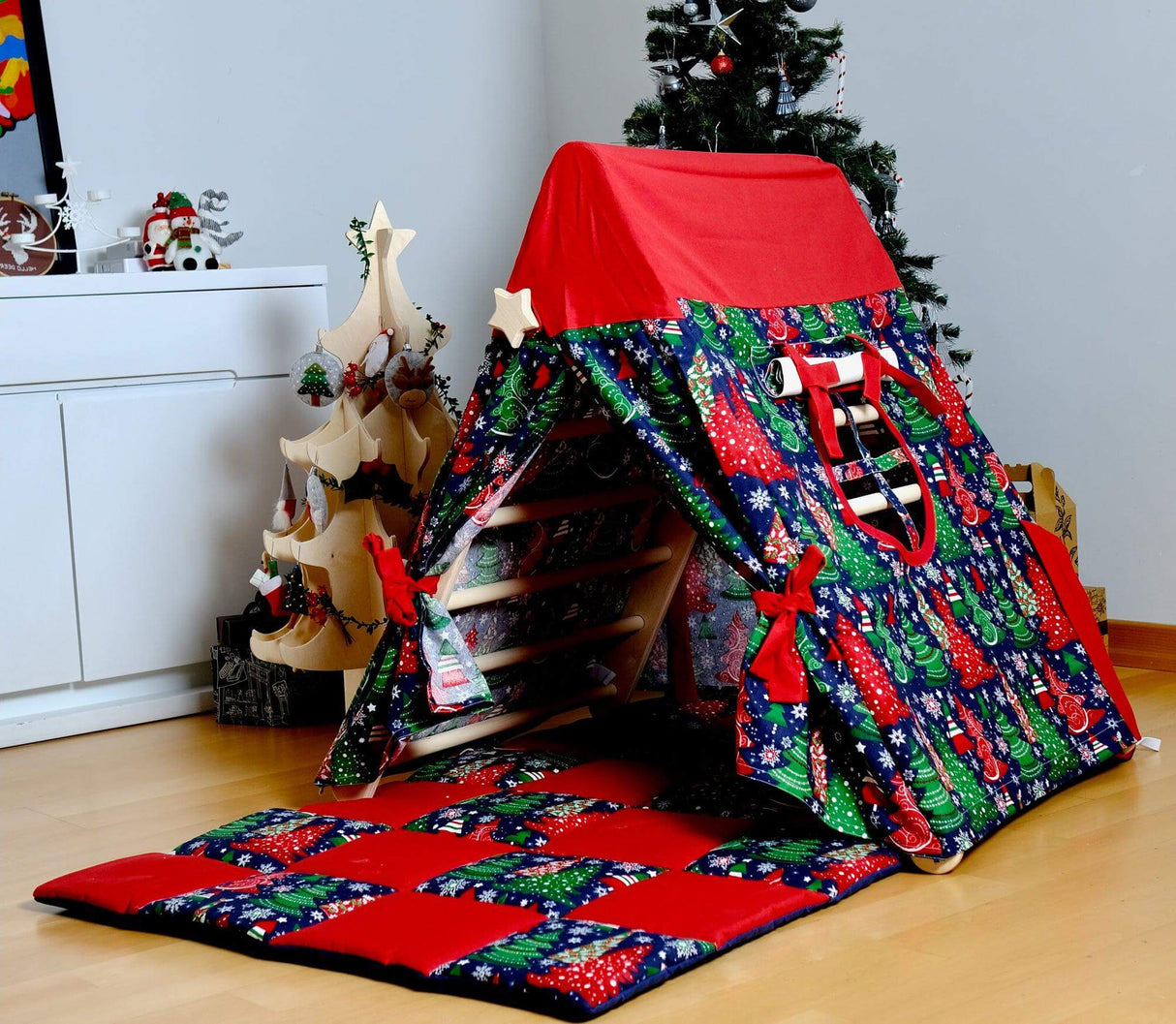 Climbing Triangle with Tent Cover, Mat, Ramp-10