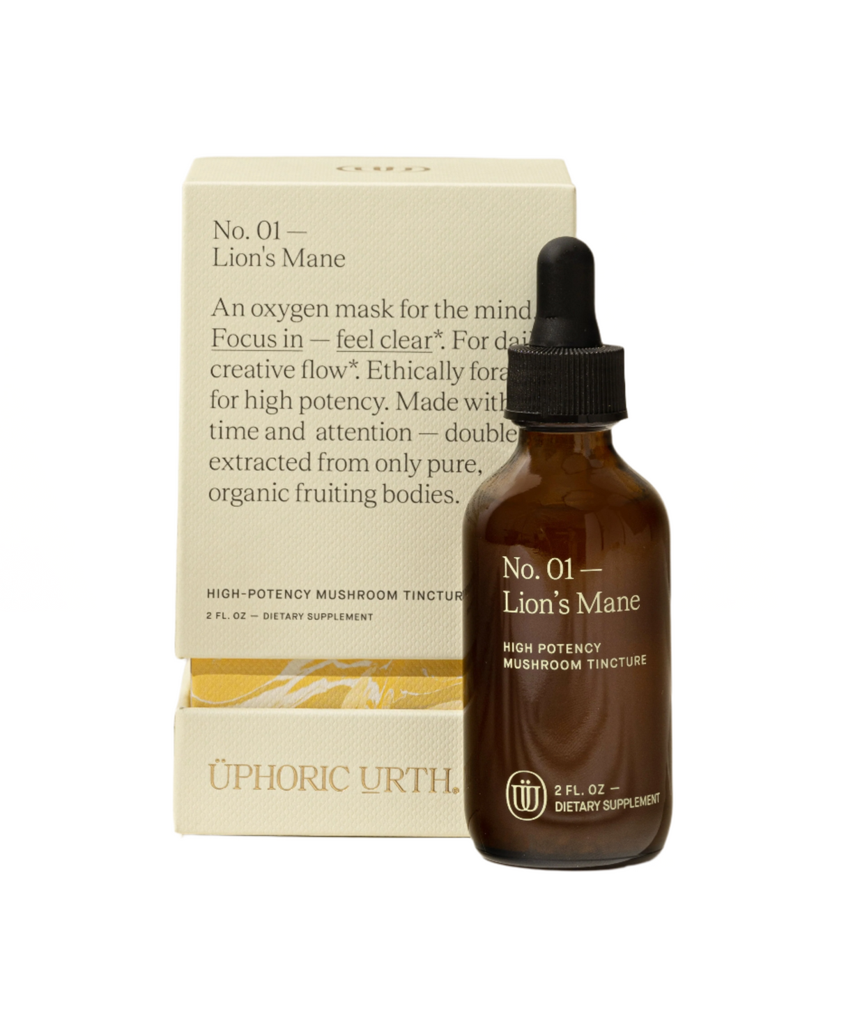 No. 01 — Lions Mane Tincture (2oz)| Focus, Cognition, Creativity, Brain Health - Sumiye Co