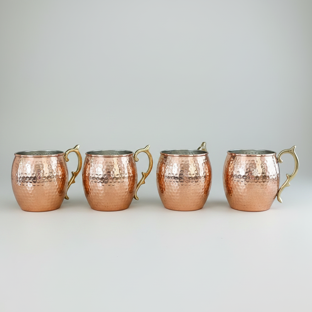 Copper Moscow Mule Mugs (Set of 4) | Vintage French Inspired