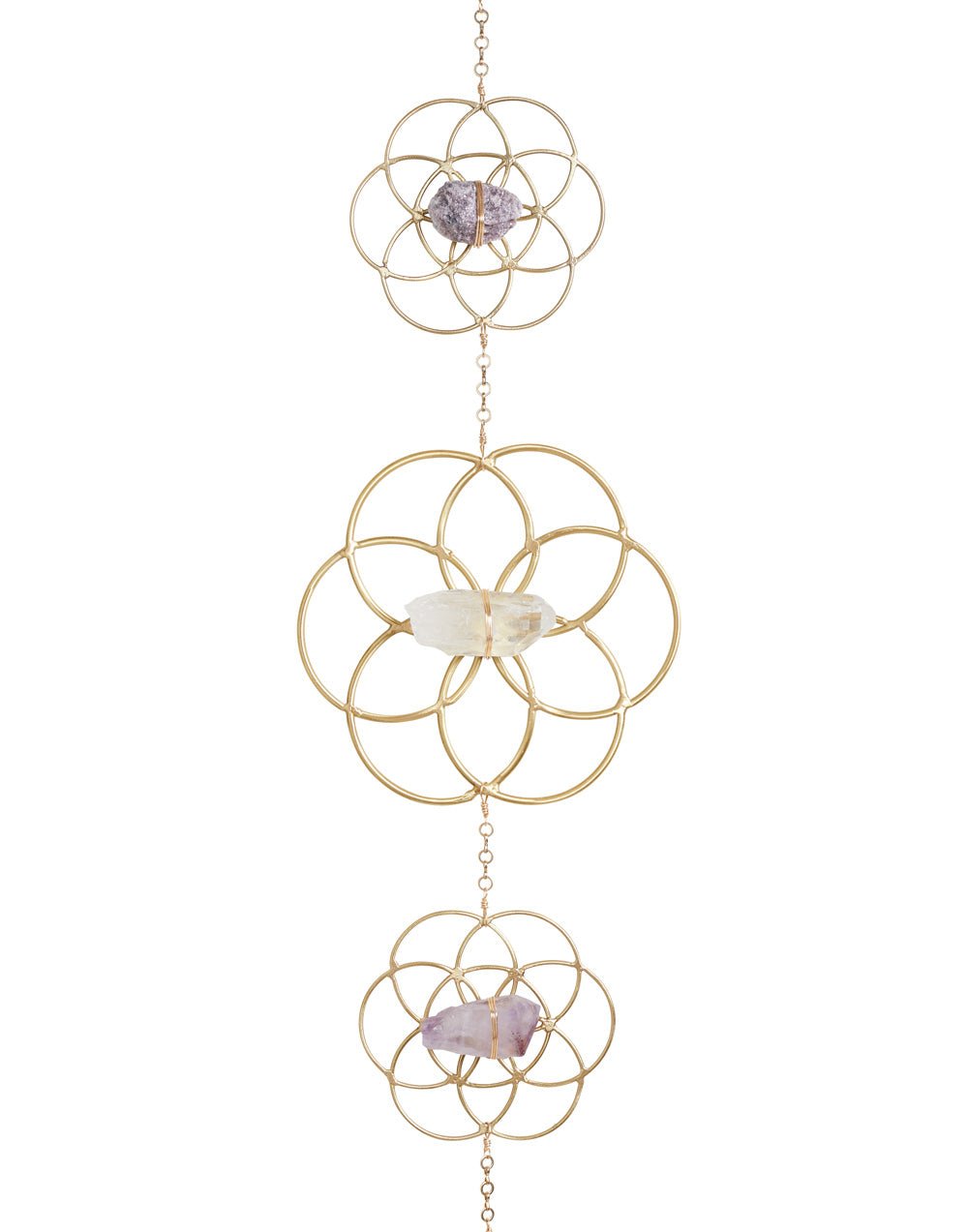 Crystal Grid Flower of Life Wall Hanging by Ariana Ost