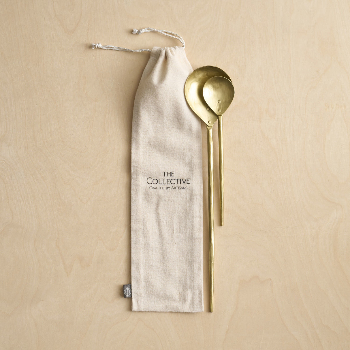 Forge Brass Stir Spoons Assorted - Set of 2 - Sumiye Co
