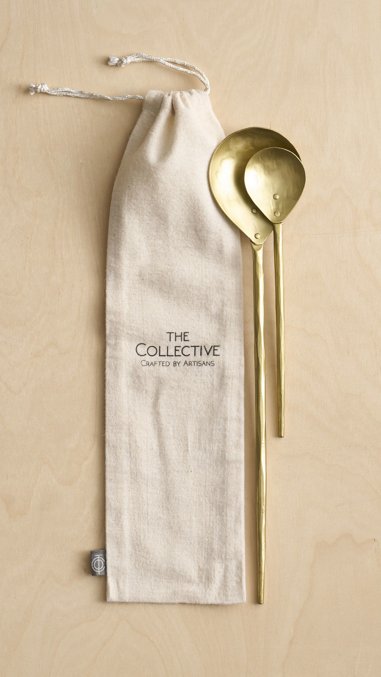 Forge Brass Stir Spoons Assorted - Set of 2 - Sumiye Co