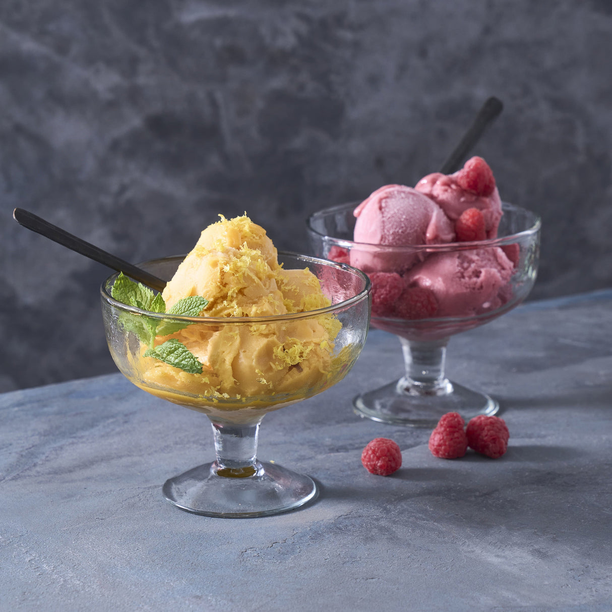 Pebbled Footed Compotes - Set of 2 - Sumiye Co