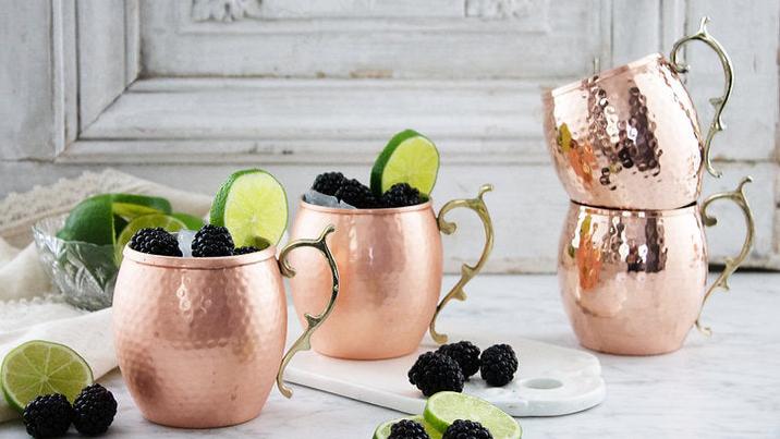 Copper Moscow Mule Mugs (Set of 4) | Vintage French Inspired - Sumiye Co
