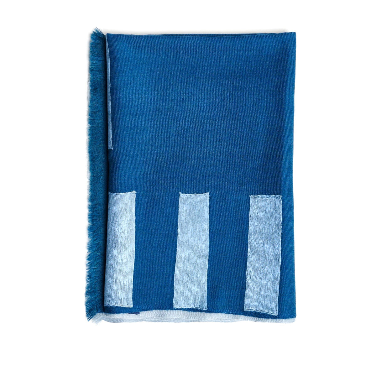Hand Embroidered Modern Artisanal Scarf