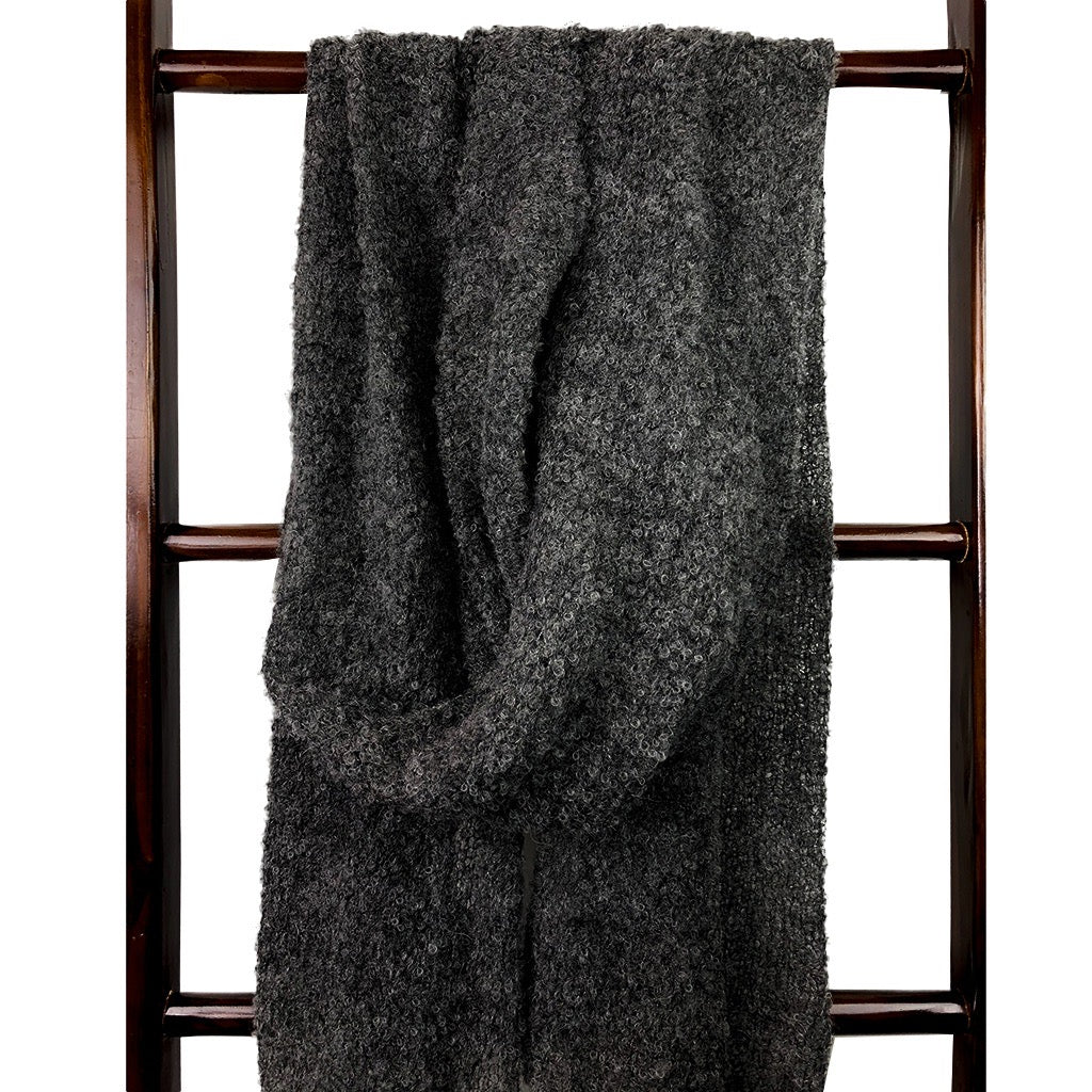 Charcoal Ultra Plush Alpaca Scarf by SLATE + SALT - Sumiye Co