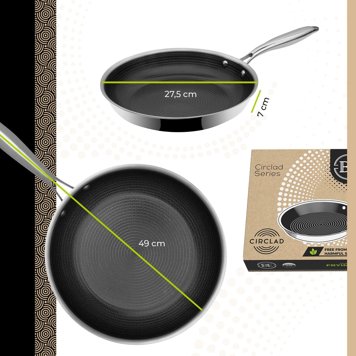 BE | LIVING CIRCLAD Series Frying Pans
