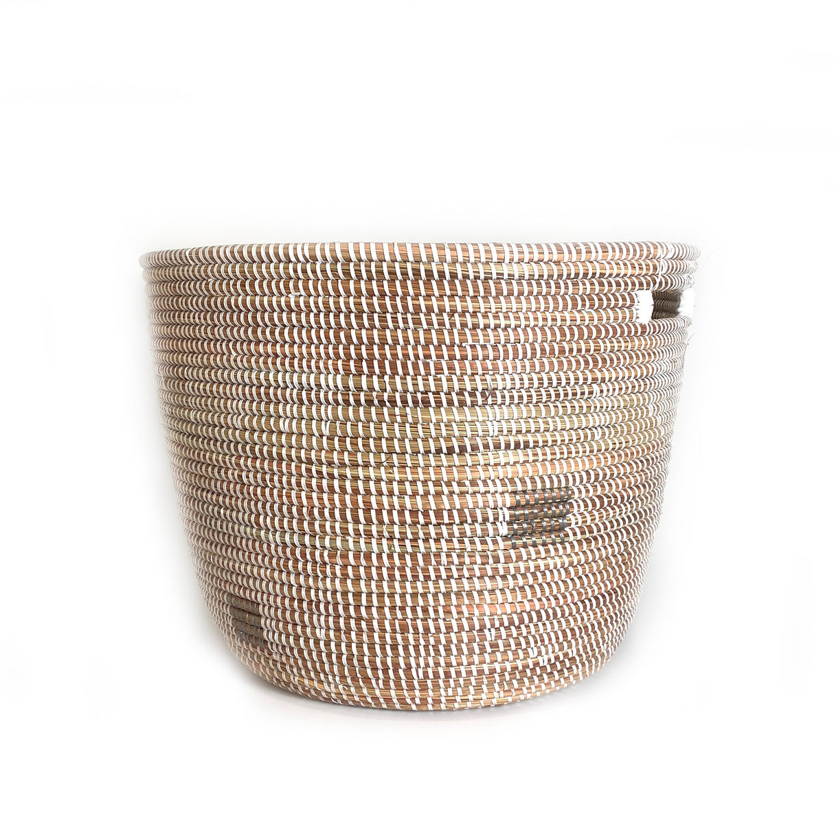 Flat Lid Storage Basket Squares White - 14" x 18" | Handwoven Storage Basket - Sumiye Co