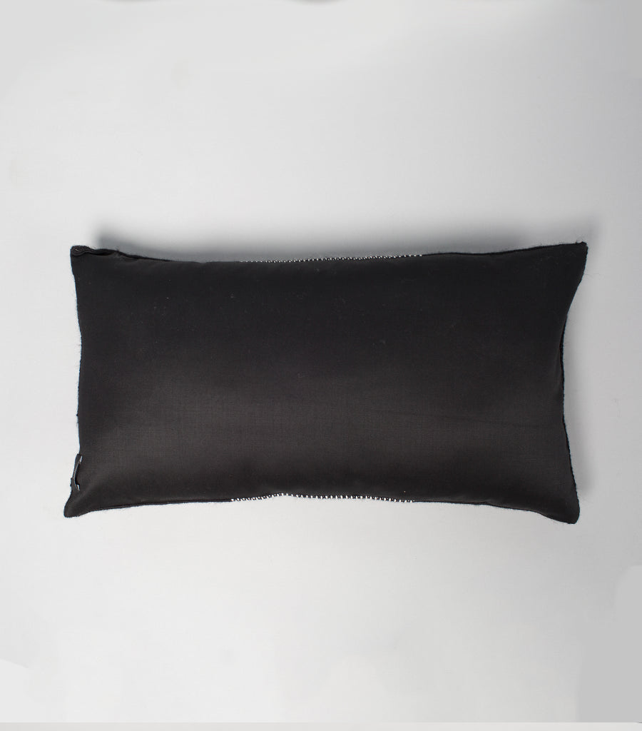 Diamante Lumbar Pillow in Black - Sumiye Co