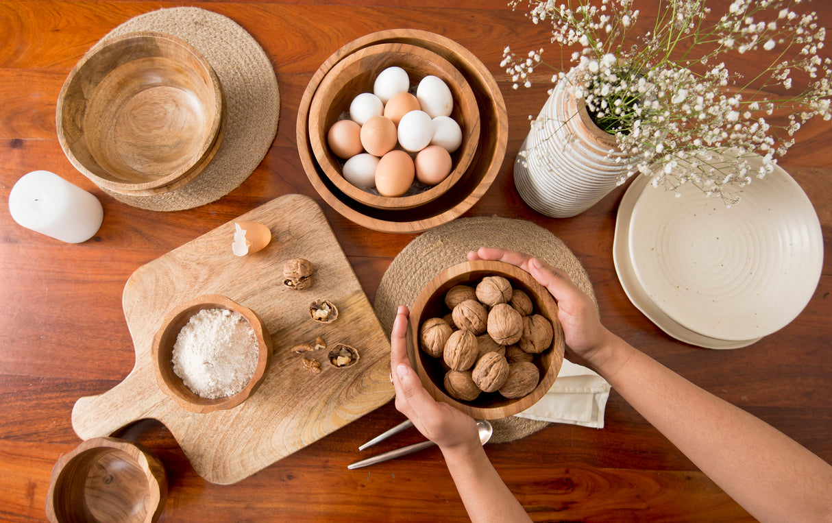 Gravon Acacia Nut Bowls - Sumiye Co