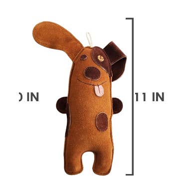 Silly Puppy Dog Toy - Leather-1
